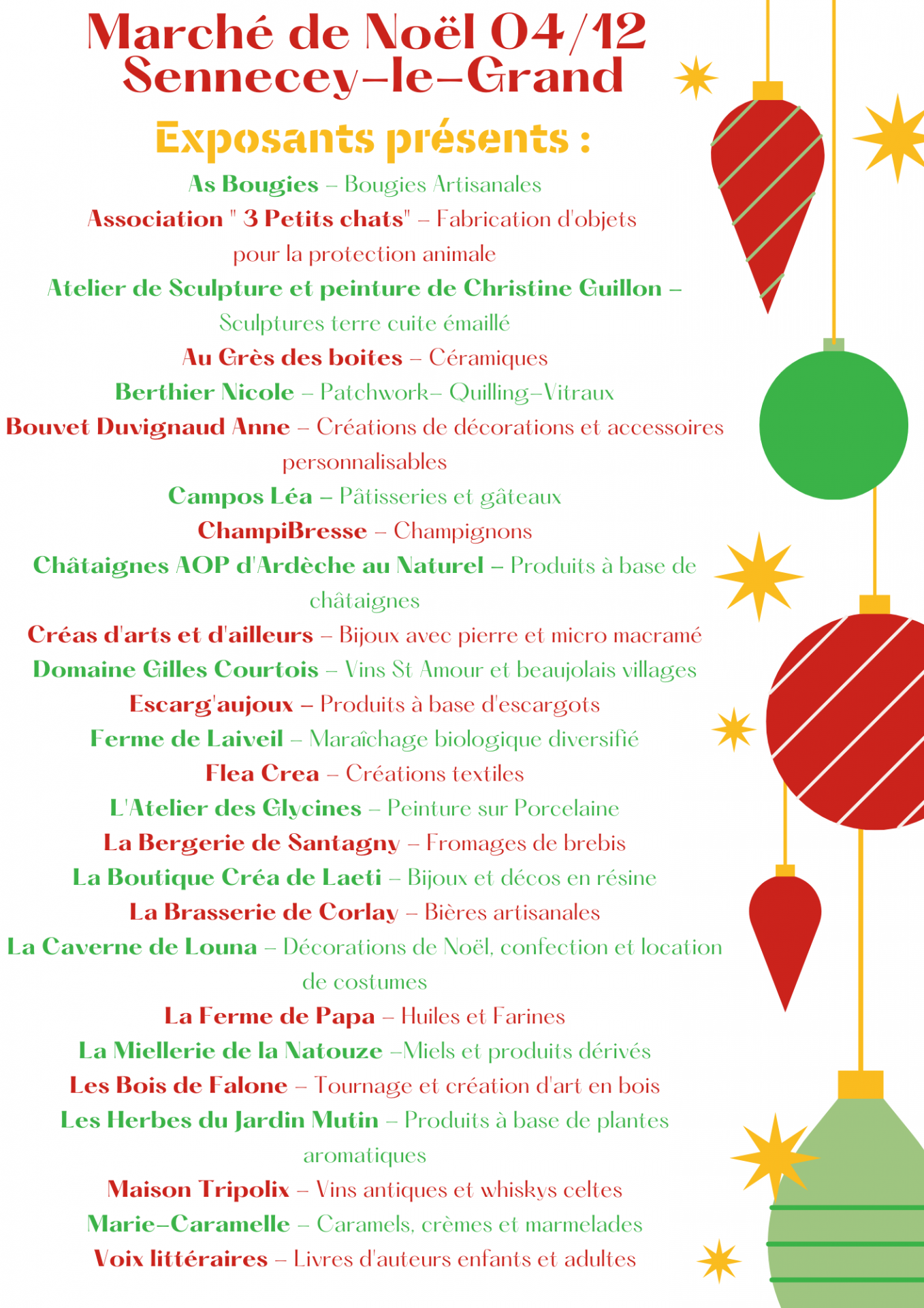 Flyer marche de noel